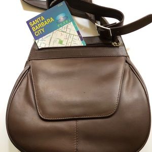 TravelSmith leather Crossbody/ shoulder bag
